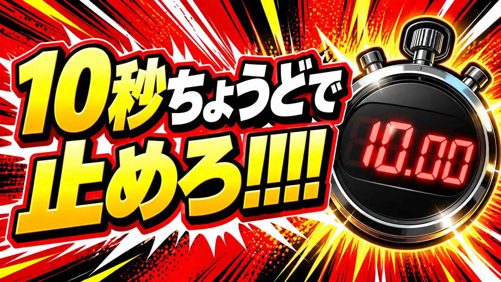 10秒ちょうどで止めろ!!!!